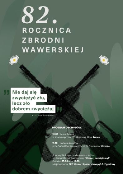 Zapraszamy 27 grudnia na obchody 82. Rocznicy Zbrodni Wawerskiej