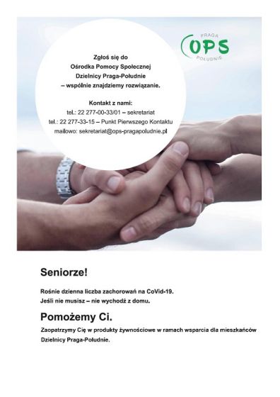 Pomoc OPS Praga-Południe dla seniorów