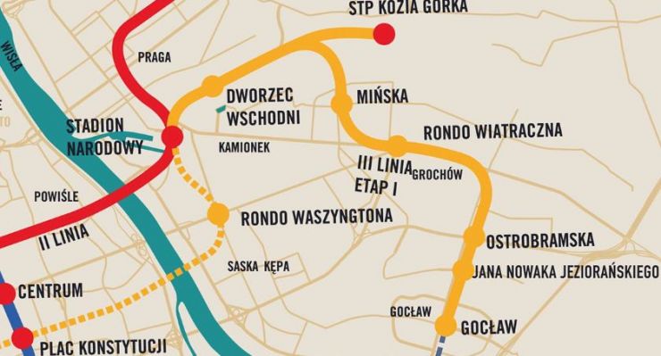 III linia metra na Gocław. Jaka trasa i kiedy powstanie?