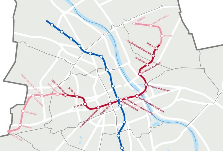 Nowe tunele II linii metra