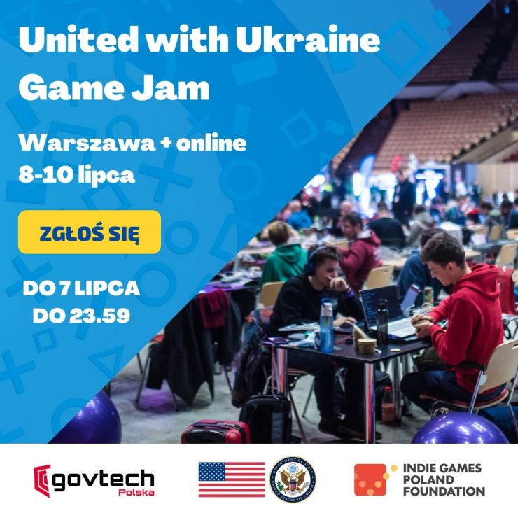 United with Ukraine game jam - największy postpandemiczny jam dla twórców gier w Polsce