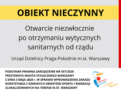 Warszawa nie otworzy ośrodków sportowych i boisk szkolnych do czasu otrzymania szczegółowych wytycznych sanitarnych