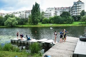 Bezpłatne zajęcia dla dzieci z windsurfingu w Parku Skaryszewskim