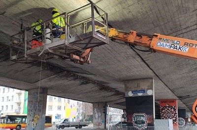 Przebudowa wiaduktów Trasy Łazienkowskiej – trwają przygotowania do rozbiórki